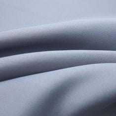 Greatstore Zatemnitvena zavesa s kovinskimi obročki siva 290x245 cm