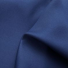 Greatstore Zatemnitvena zavesa s kovinskimi obročki modra 290x245 cm