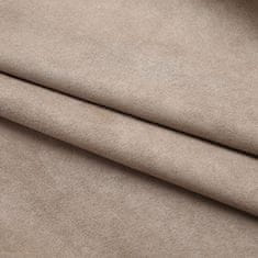 Vidaxl Zatemnitvene zavese z obešali 2 kosa taupe 140x225 cm