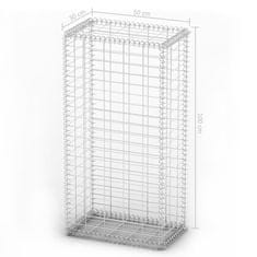 Vidaxl Gabion košara s pokrovi pocinkana žica 100 x 50 x 30 cm