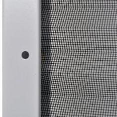 Vidaxl Plise komarnik za okna aluminij 80x100 cm