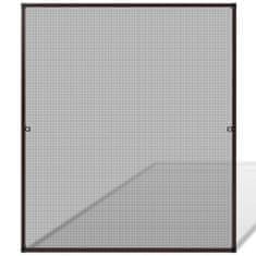 Vidaxl Rjava mreža proti insektom za okna 130 x 150 cm