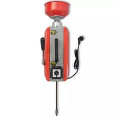 Vidaxl Naprava za čiščenje cevi 250 W 15mx16mm 4,5mx9,5mm