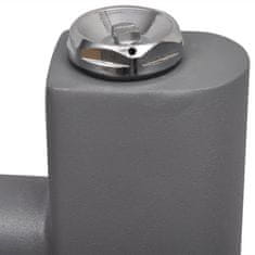 Vidaxl Kopalniški cevni radiator za centralno ogrevanje raven 600x1424 mm siv