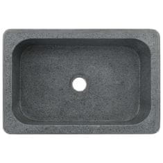 Vidaxl Umivalnik 45x30x15 cm rečni kamen črn