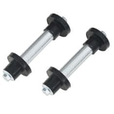 Vidaxl Kolesa za samokolnico z osmi 2 kosa trden PU 4,00-8 390 mm