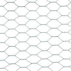 Vidaxl Žična mreža za ograjo jeklo s PVC oblogo 25x1,2 m zelena