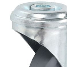 Vidaxl vidaXL 8 vrtljivih kolesc z luknjo za vijak, 75 mm