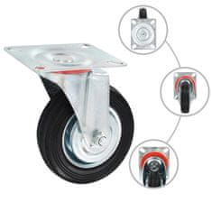 Vidaxl Gibljiva kolesa 4 kosi 100 mm