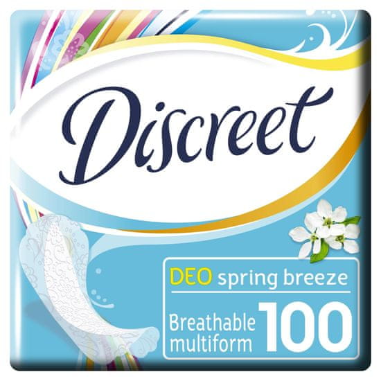 Discreet Multiform Spring Breeze intimni vložki, 100 kosov - odprta embalaža