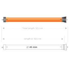 Vidaxl Cevni motorji 7 kosov 50 Nm