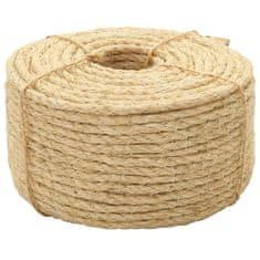 Vidaxl Vrv iz 100 % sisala 8 mm 100 m