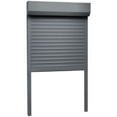 Vidaxl Rolete iz aluminija 110x220 cm antracitne
