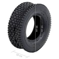 Vidaxl Pnevmatike za samokolnico 2 kosa 13x5,00-6 4PR guma