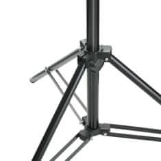 Vidaxl Podporni sistem za ozadje 500 x 300 cm črne barve