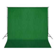 Greatstore Ozadje iz bombaža zeleno 300 x 300 cm Chroma Key