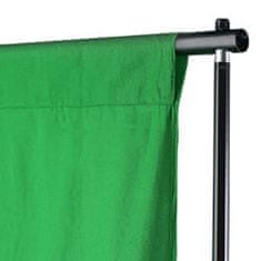 Vidaxl Ozadje iz bombaža brez stojala zeleno 500 x 300 cm Chroma Key