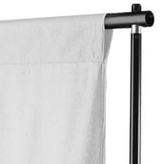 Vidaxl Ozadje iz bombaža brez stojala belo 500 x 300 cm