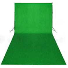 Greatstore Ozadje iz bombaža zeleno 600 x 300 cm Chroma Key