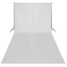 Vidaxl Ozadje iz bombaža brez stojala belo 600 x 300 cm