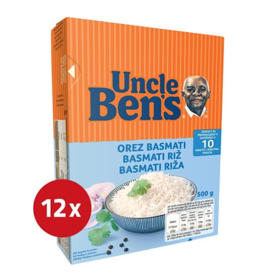 Uncle Ben's basmati riž, 12 x 500 g