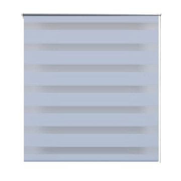Vidaxl Zebra senčilo 90,9 x 150 cm Širina blaga 86,7 cm bela