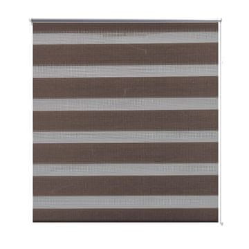 Vidaxl Zebra senčilo 50,9x100 cm Širina blaga 46,7 cm kava barva
