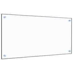 Vidaxl Kuhinjska zaščitna obloga prozorna 80x40 cm kaljeno steklo