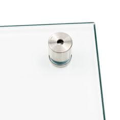 Vidaxl Kuhinjska zaščitna obloga prozorna 80x50 cm kaljeno steklo