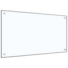 Vidaxl Kuhinjska zaščitna obloga prozorna 90x50 cm kaljeno steklo
