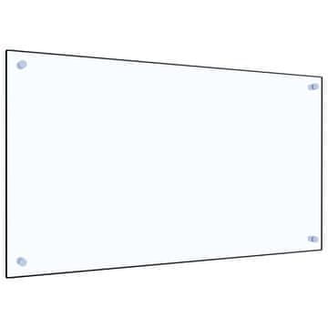 Vidaxl Kuhinjska zaščitna obloga prozorna 90x50 cm kaljeno steklo