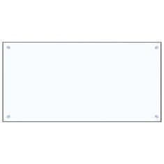 Greatstore Kuhinjska zaščitna obloga prozorna 100x50 cm kaljeno steklo