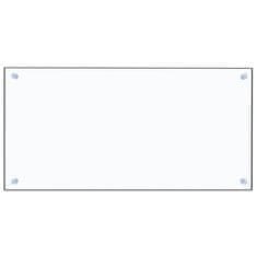 Vidaxl Kuhinjska zaščitna obloga prozorna 80x40 cm kaljeno steklo