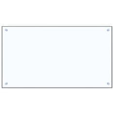 Vidaxl Kuhinjska zaščitna obloga prozorna 90x50 cm kaljeno steklo