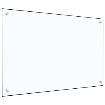 Vidaxl Kuhinjska zaščitna obloga prozorna 90x60 cm kaljeno steklo
