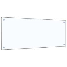 Vidaxl Kuhinjska zaščitna obloga prozorna 100x40 cm kaljeno steklo