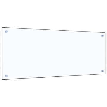 Vidaxl Kuhinjska zaščitna obloga prozorna 100x40 cm kaljeno steklo