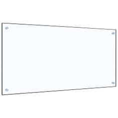 shumee Kuhinjska zaščitna obloga prozorna 100x50 cm kaljeno steklo