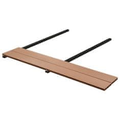 Greatstore Deske WPC z dodatki, 20 m², 2,2 m, rjave barve
