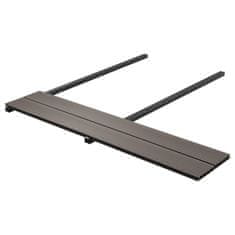Vidaxl Deske za krov WPC, votle, 36 m², 2,2 m, temno rjave barve