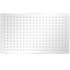 Vidaxl Glava za nadglavni tuš 2 kosa nerjaveče jeklo 30x50 cm