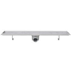 Vidaxl Kanaleta za tuš 2 kosa 730x140 mm nerjaveče jeklo