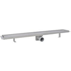 Vidaxl Kanaleta za tuš 2 kosa 830x140 mm nerjaveče jeklo