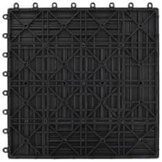 Vidaxl 11 kosov 30 x 30 cm sivih zunanjih ploščic WPC 1 m²