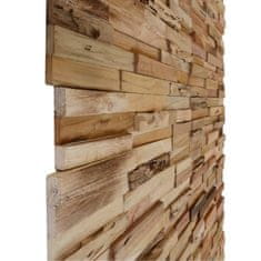 Greatstore Paneli za okrasitev stene 10 kosov 1,03 m2 reciklirana tikovina