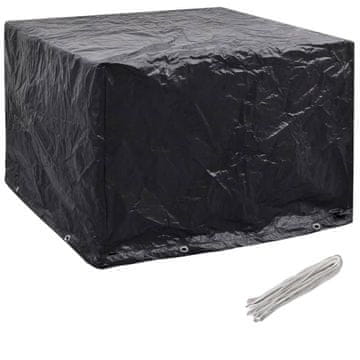 Vidaxl Pokrivalo za vrtno pohištvo z 8 obročki 122x112x98 cm