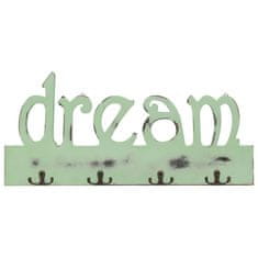 Vidaxl Stenski obešalnik za plašče DREAM 50x23 cm