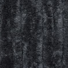 Greatstore Zavesa proti mrčesu iz šenilje 100x220 cm antracitna