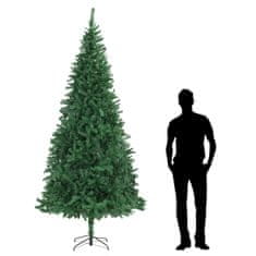 Vidaxl Umetna novoletna jelka 300 cm zelena