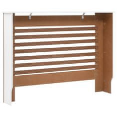 Vidaxl Pokrov za radiator bel 112x19x81,5 cm MDF